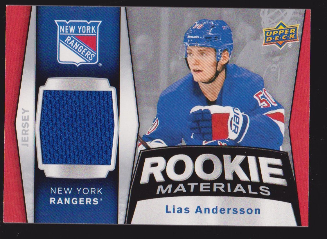 (image for) 2018-19 Upper Deck Rookie Materials #RMLA Lias Andersson RC